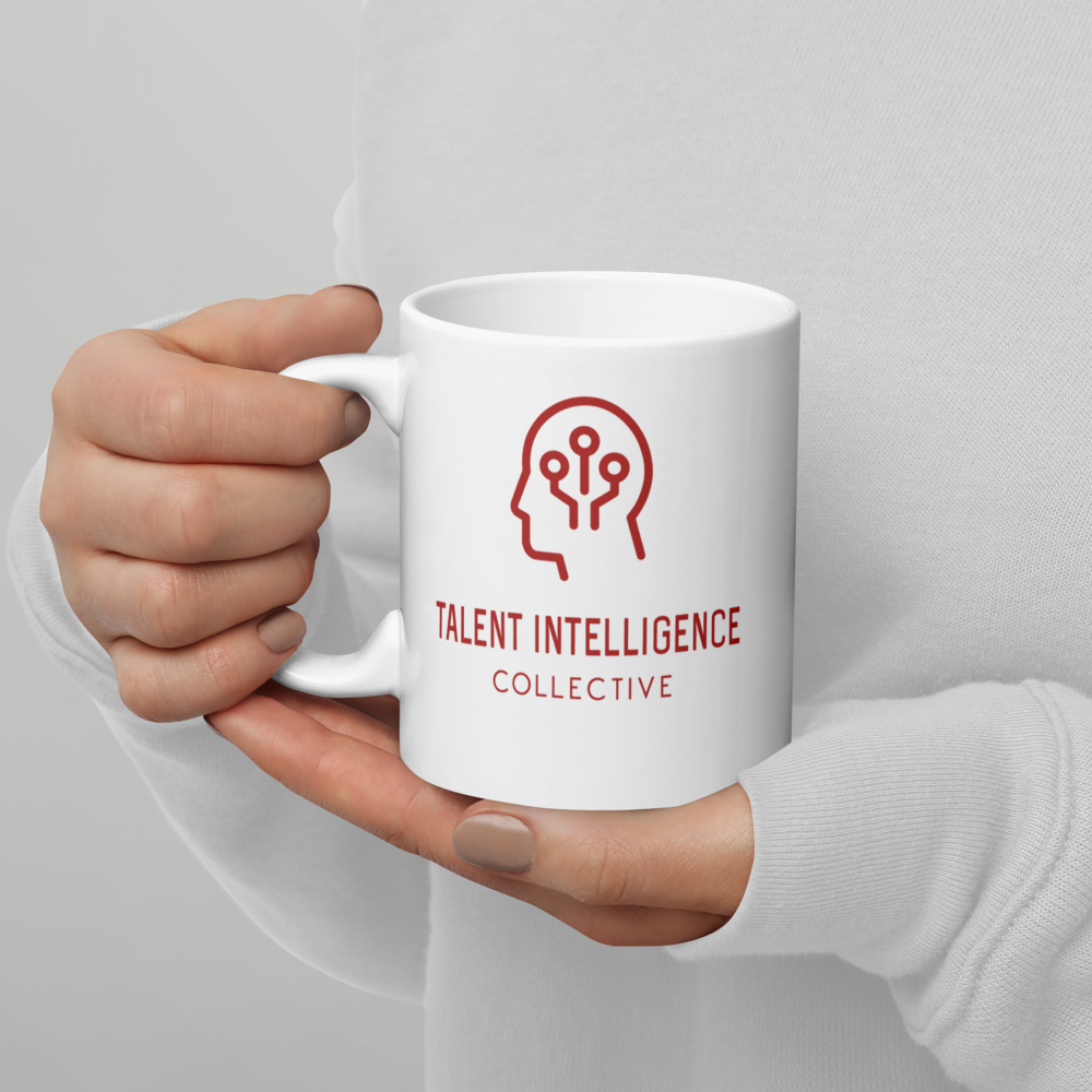 White glossy mug