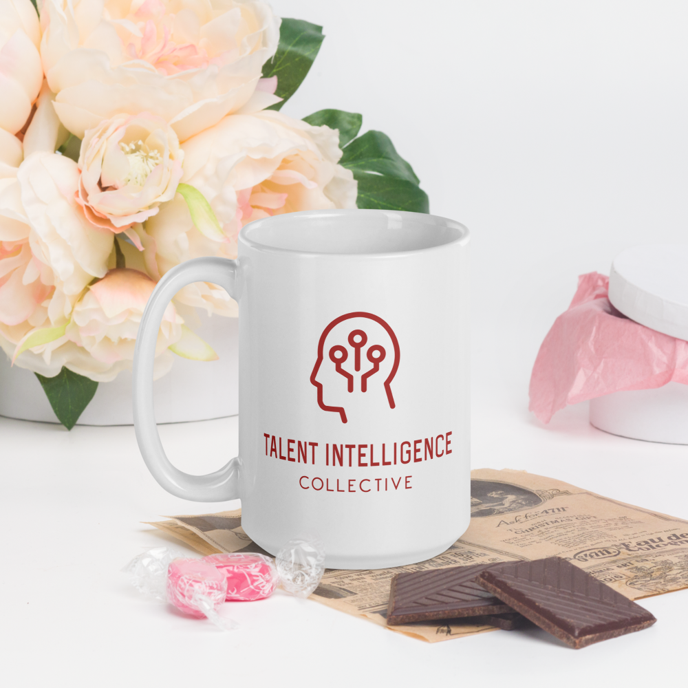 White glossy mug