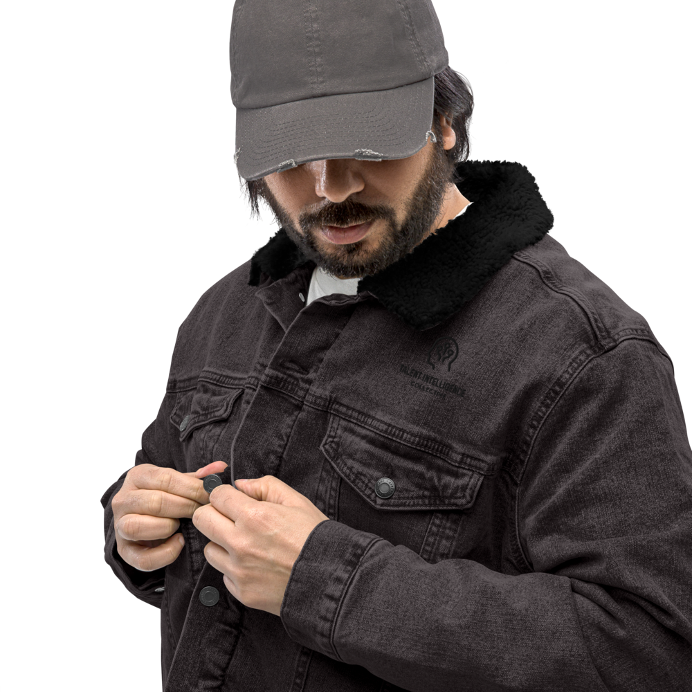 Unisex denim sherpa jacket