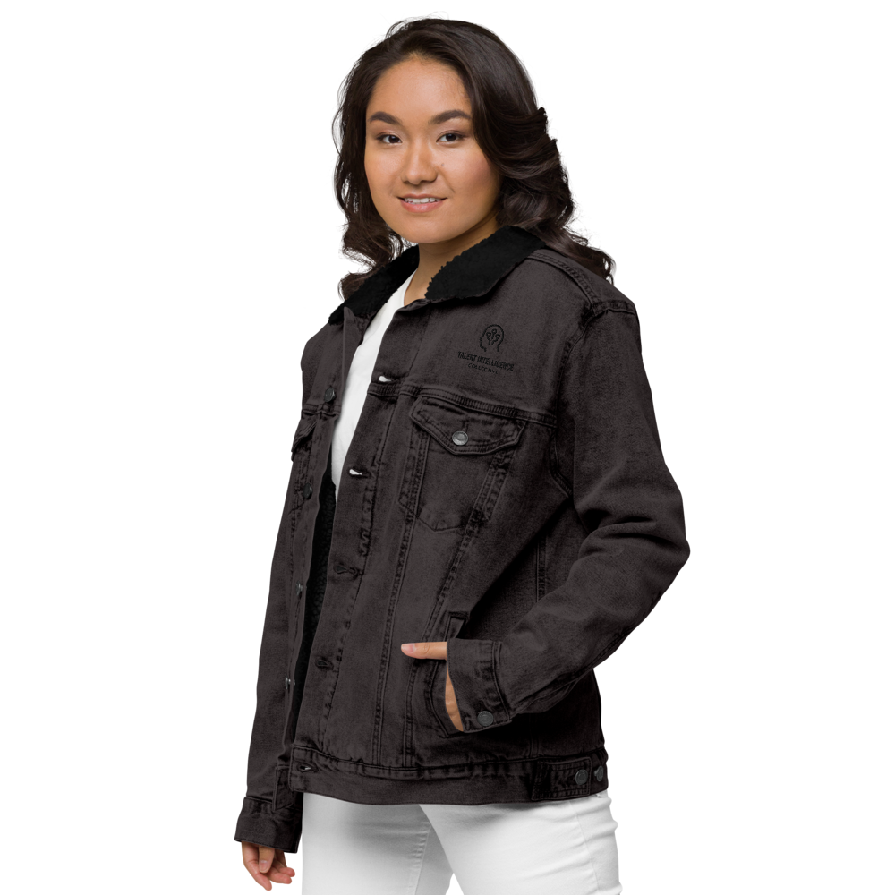 Unisex denim sherpa jacket