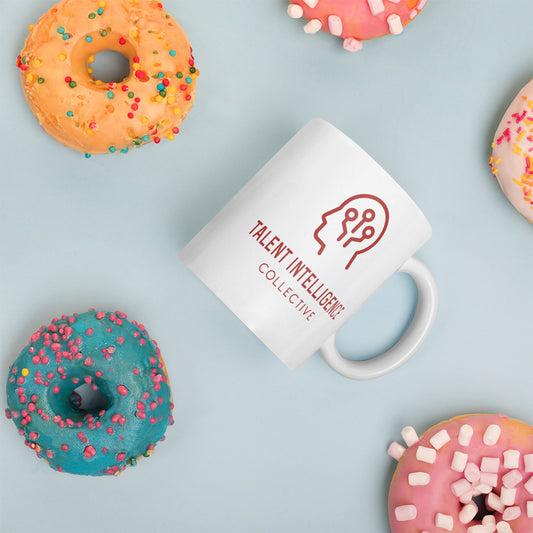 White glossy mug